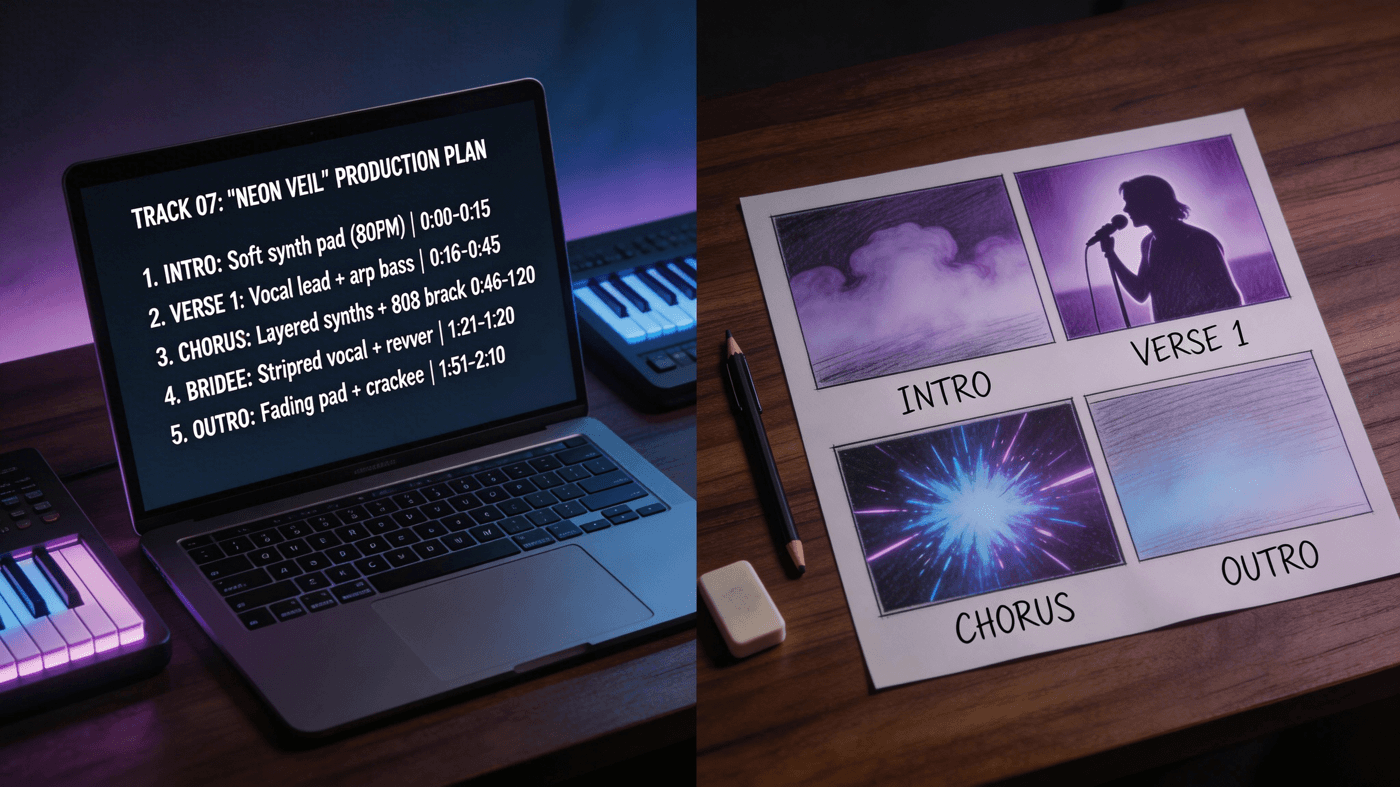Treatment vs Storyboard para Videoclipes: Fluxo de Trabalho Claro, Menos Revisoes [2026]